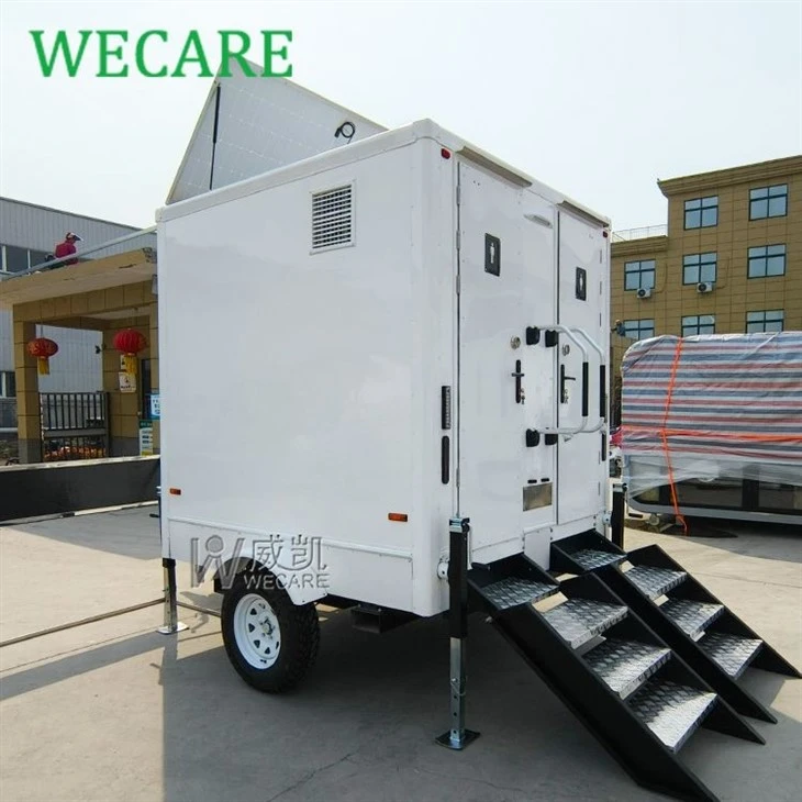 Two Compartments Portable Restroom Trailer